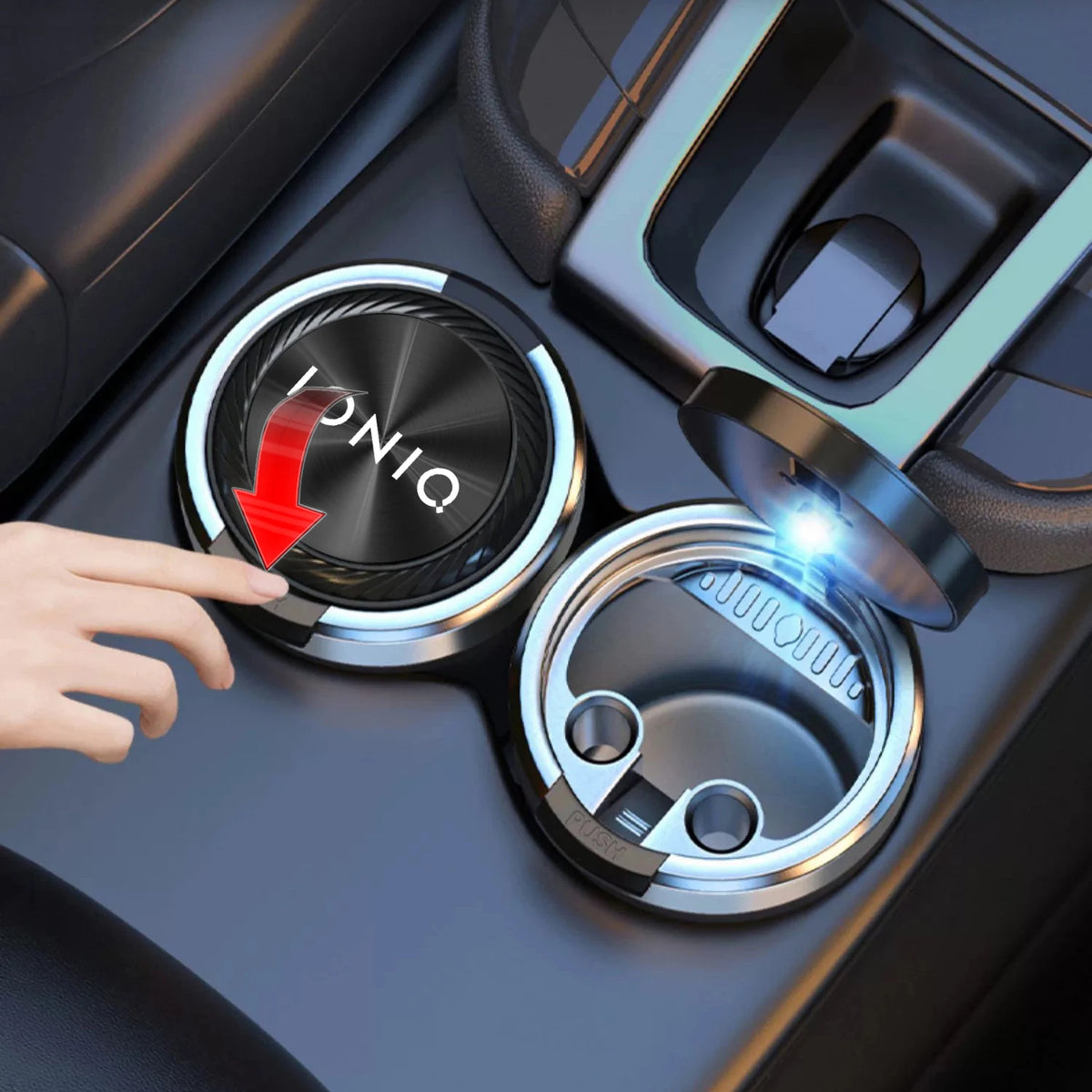 car cenicero ashtray texture car accessoires for Hyundai IONIQ 5 6 7