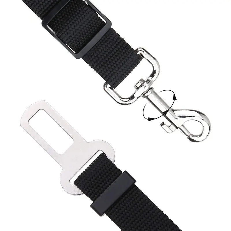Adjustable Dog Car Seat Belt Safety Harness with Lead Clip Traction Harness for Cats And Dogs Vehicle Pet Seat Accessory